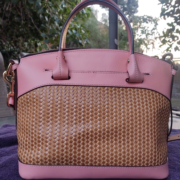 Dooney and Bourke woven Beacon Satchel - Picture 2 of 10